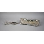 A Late Victorian/Edwardian Silver Plated Candle Snuffer on Tray, 23cms Long