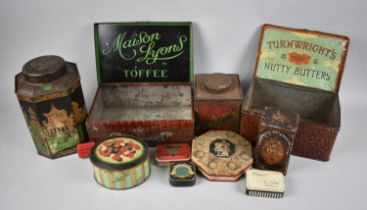 A Collection of Various Vintage Tins