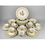 A Johnson Bros Fruit Sampler Service to Comprise Dinner Plates, Bowls, Cups, Side Plates etc 33