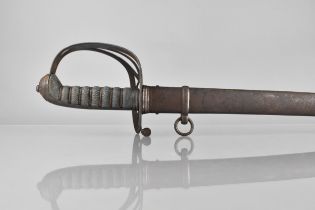 A Light Infantry Officer's Sword by Bower & Brown, Edinburgh, with Metal Guard having Regiment