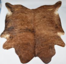 A Large Natural South American Cowhide Rug by Hanlin Ltd