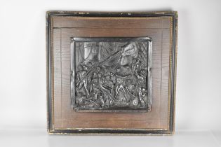 A 19th Century Bronze Plaque Entitled 'England Expects Every Man Will Do His Duty' Commemorating the