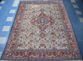 A Hand Made Antique Tabriz Carpet, Circa 1910, 368x270cm