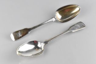 A Pair of Victorian Silver Serving Spoons by Reid & Sons, Newcastle Hallmark 1854, 23cm and 142g