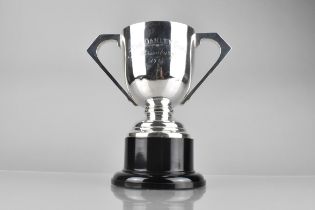 A George V Silver Trophy by James Deakin & Sons, Having Twin Canted Handles and Inscribed 'The