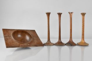 A Collection of 19th/20th Century Doctor's Treen Items to Comprise Four Stethoscopes, 17cm High