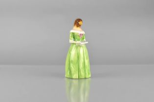 A Royal Worcester Porcelain 'Jenny Lind' (Diffidence) Candle Snuffer, Modelled as Swedish Soprano