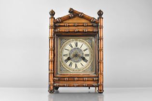 A Late 19th/Early 20th Century German Aesthetic Mantle Clock of Architectural Form with Stylised