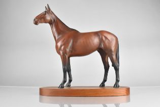 A Beswick Connoisseur Model of Racehorse, Arkle on Wooden Plinth, 30m High