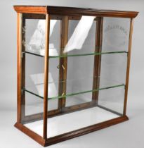 An Edwardian Parnall & Son Oak Cased and Glazed Shop Counter Display Cabinet For John Hill and