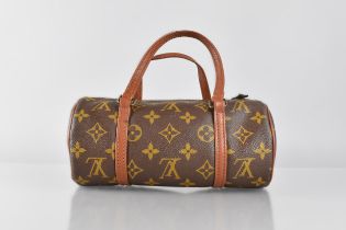 A Vintage C.1980s Louis Vuitton Papillon Ladies Bag, Monogram Decoration, 22cms Wide