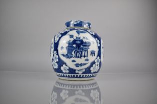 A 19th Century Chinese Qing Dynasty Porcelain Blue and White Prunus Pattern Ginger Jar and Cover