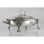 An Early 20th Century William Hutton & Sons Arts and Crafts Silver Plated Tureen With Hammered