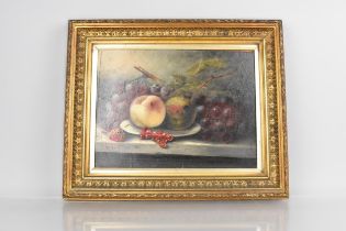 A. Milne, Framed Oil On Board, 19th Century, Still Life Fruit, Signed, Subject 28.5 x 21.5cm