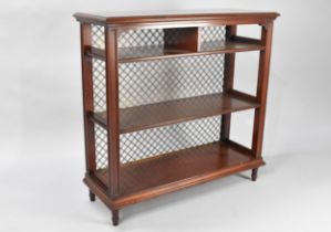 A Late 19th/Early 20th Century Mahogany Bookshelf Having Three Shelves, the Top Shelf with Central