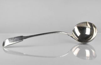 A Large Victorian Silver Ladle, London 1841, 33cms Long, 269gms