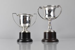 Two Silver Trophies to Comprise George V Trophy Inscribed 'Timperley Show 1946, S.H Brookshaw -