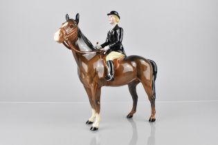 A Beswick Huntswoman on Brown Horse, Model No.1730 Gloss