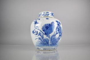 A 19th Century Qing Dynasty Chinese Porcelain Blue and White Ginger Jar and Cover, Decorated with