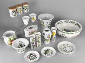 A Collection of Portmeirion China to Comprise Botanic Garden Large Bowl, Vases, Lidded Pots etc