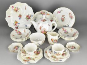 A Collection of Various Coalport Junetime and Other Ceramics to Comprise Teapot, Cups, Saucers,