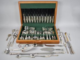 A 1970s-80s Canteen Containing Large Quantity of Silver Plated and Stainless Steel Cutlery,