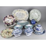 A Collection of Various 19th and 20th Century Transfer Printed and Other Ceramics to Comprise Meat