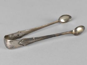 A Pair of Late Victorian Silver Sugar Tongs by Hayes Brothers, Birmingham Hallmark