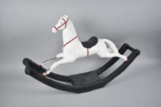 A Modern Plaster and Metal Study of Rocking Horse, Some Condition issues to Legs, 65cms Long
