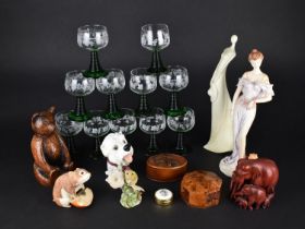 A Collection of Various Items to Comprise Grape and Vine Decorated Glasses, Ornaments etc