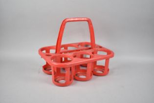 A Vintage Plastic Six Bottle Carrier