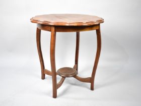 A Cut Down Edwardian Mahogany Occasional Table, 58cms Diameter