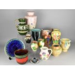 A Collection of Various Mid/Late 20th Century Glazed Ceramics to Comprise West German Planter,