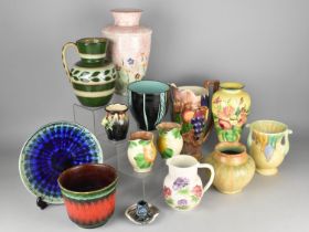 A Collection of Various Mid/Late 20th Century Glazed Ceramics to Comprise West German Planter,