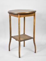 A Mid 20th Century Circular Topped Occasional Table, 43cms Diameter
