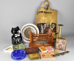 A Collection of Various Vintage and Later Sundries to Comprise "Kit Cat Klock" (Condition Issues),