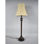 A Modern Metal Table Lamp with Shade, Overall Height 69cms