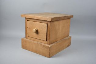A Modern Pine Stand with Single Drawer, 30cms Wide, 36cms Deep and 29.5cms High