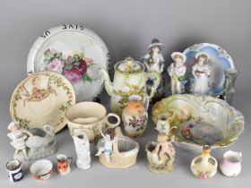 A Collection of Various Victorian and Later Ceramics to Comprise Queen Victoria Jubilee Moustache