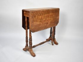 An Edwardian Mahogany Sutherland Table, 65cms Long and 60cms High
