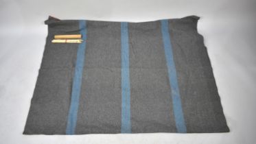 A 1943 Australian Wool Blanket, Brought to England From Singapore by Soldier when The Prisoner of