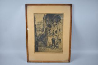 A Framed Limited Edition Print, 1913 Amalfi, Signed in Pencil and Dated 1913