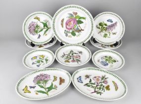 A Collection of Portmeirion Botanic Garden Plates and Two Oval Dishes