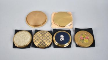 A Collection of Six Mid 20th Century Ladies Powder Compacts