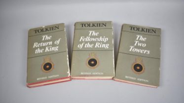 Three Volumes Revised Edition JRR Tolkien, The Fellowship of the Ring, The Return of the Ring and