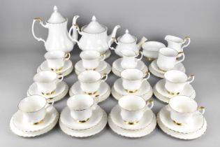 A Royal Albert Val D'or Tea Set to Comprise Ten Cups, One Mug, Twelve Saucers, Twelve Side Plates,