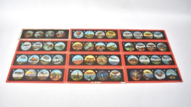 A Collection of Twelve Coloured Magic Lantern Slides for Children Each with Four Scenes