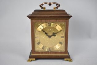 A Late 20th Century Estyma Mantle Clock with Battery Quartz Movement, 18cm high