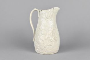 A 19th Century Copeland Relief Water Jug Decorated with Poppies, 18cm high, Impressed 'Copeland