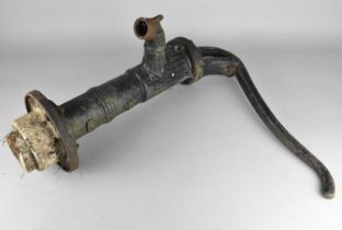 A Black Painted Cast Iron Water Pump, 64cm high